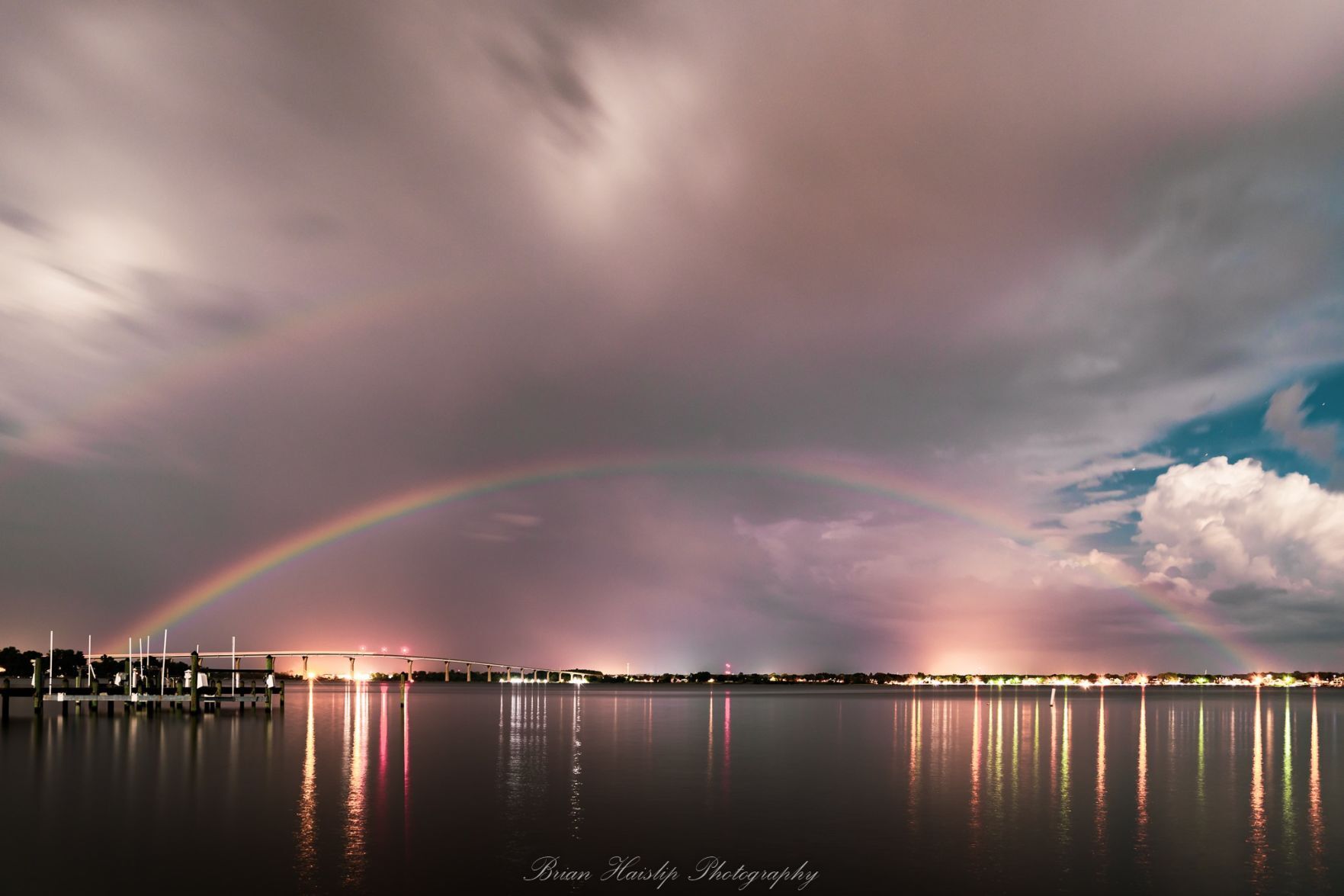Rare moonbow on the Patuxent River